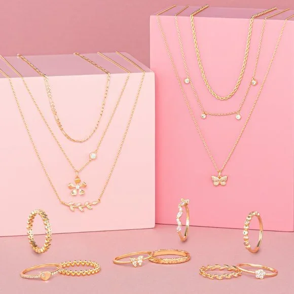 Boho Layered Necklace, Charmed Aroma Wanderlust Collection - Picture 2 of 6